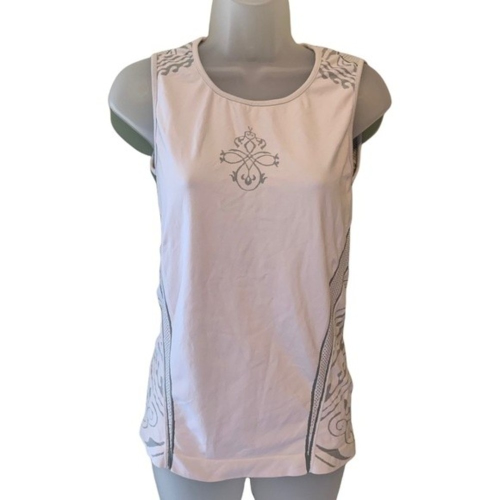 Athleta Stretch Workout Graphic Tank Top Shirt, Size Large
